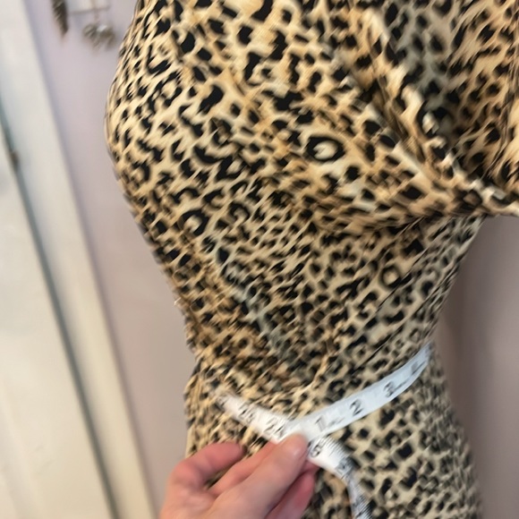 BCBG leopard wrap dress size small - Picture 7 of 13
